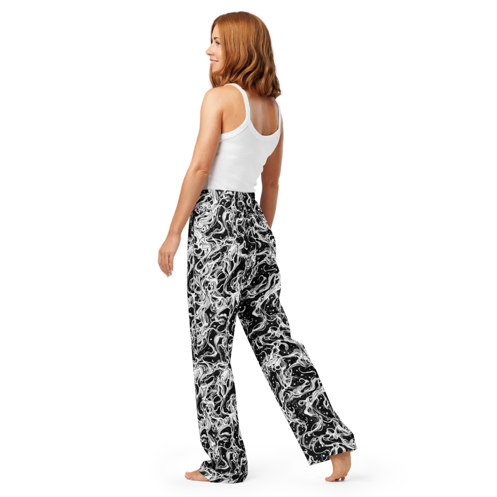 Sonic Smoke on Women's Pajama Pants — Back
