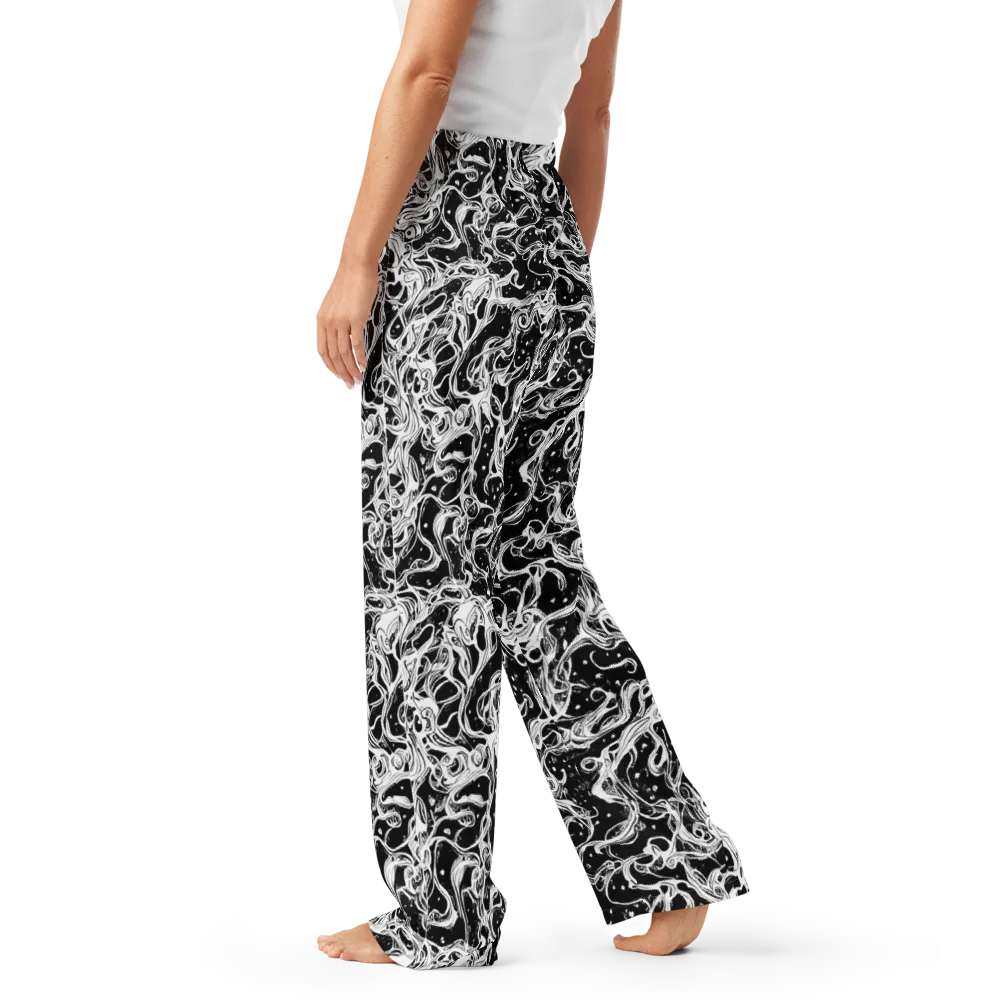 Sonic Smoke on Women's Pajama Pants — Left