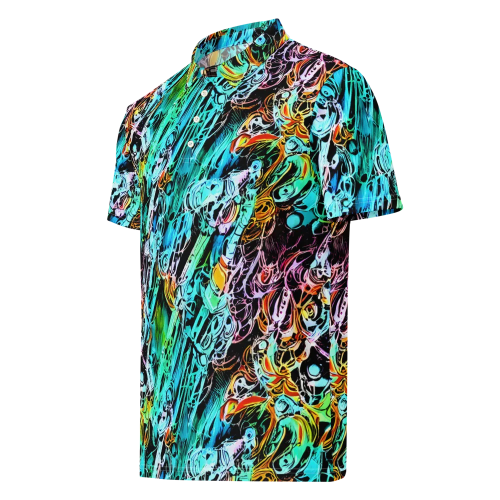 Color After Dark on Men's Slim Fit Polo Shirt — Left Front