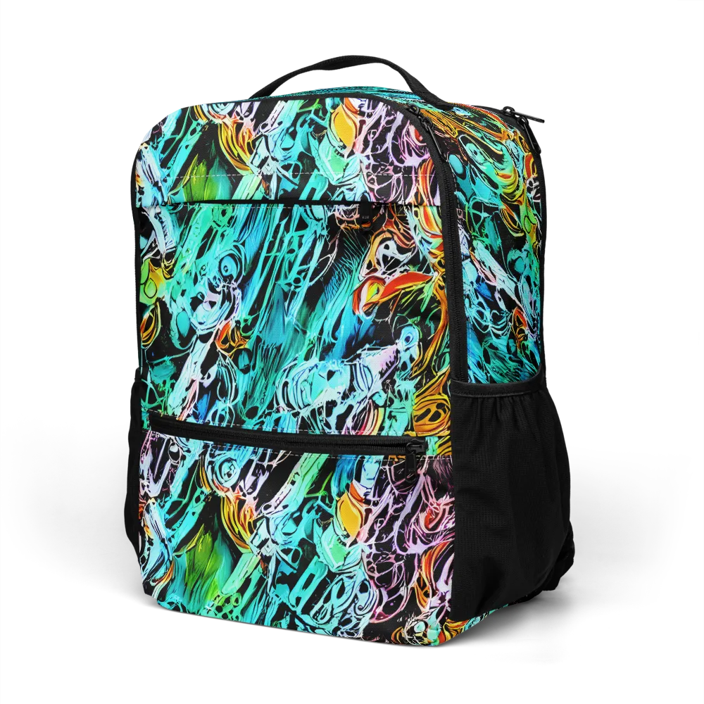Color After Dark on Utility Backpack — Left Front