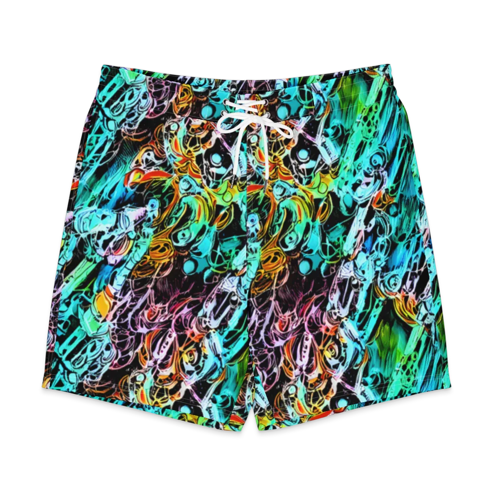 Color After Dark on Men's Board Shorts — Front