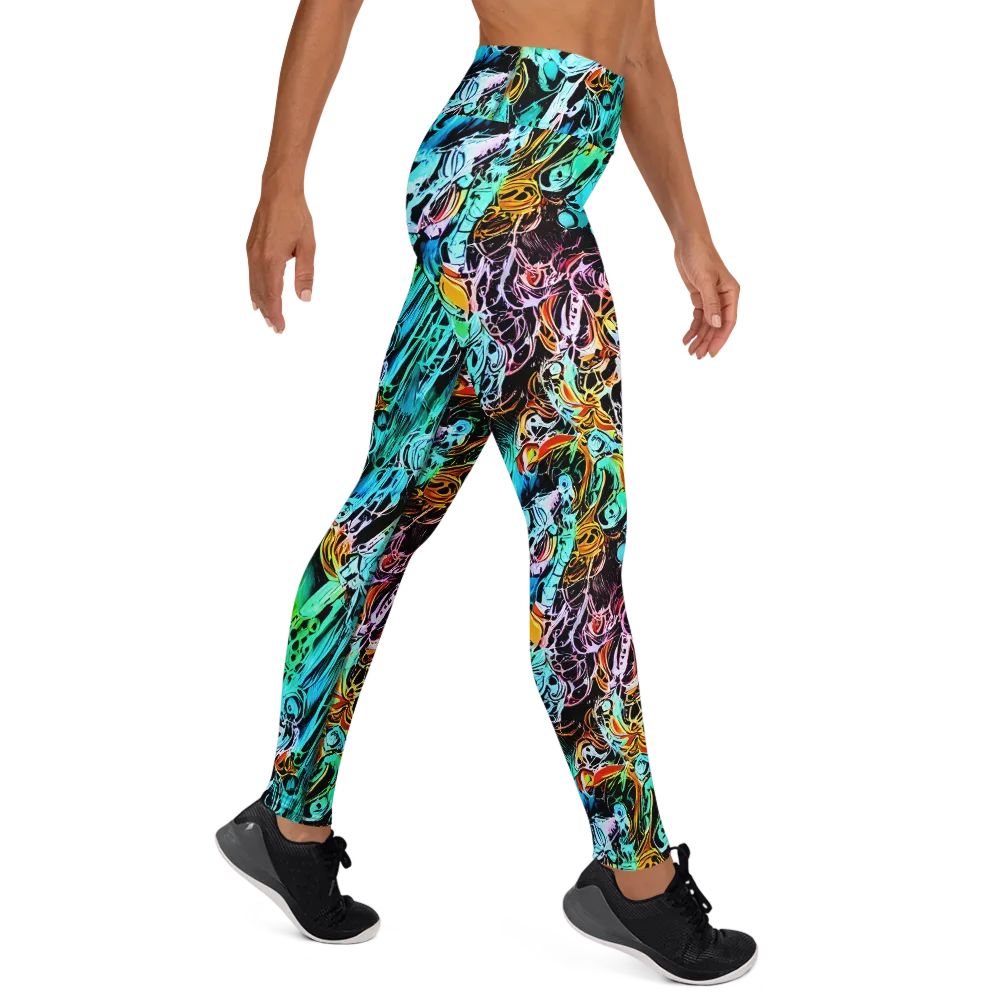 Color After Dark on Yoga Leggings — Right