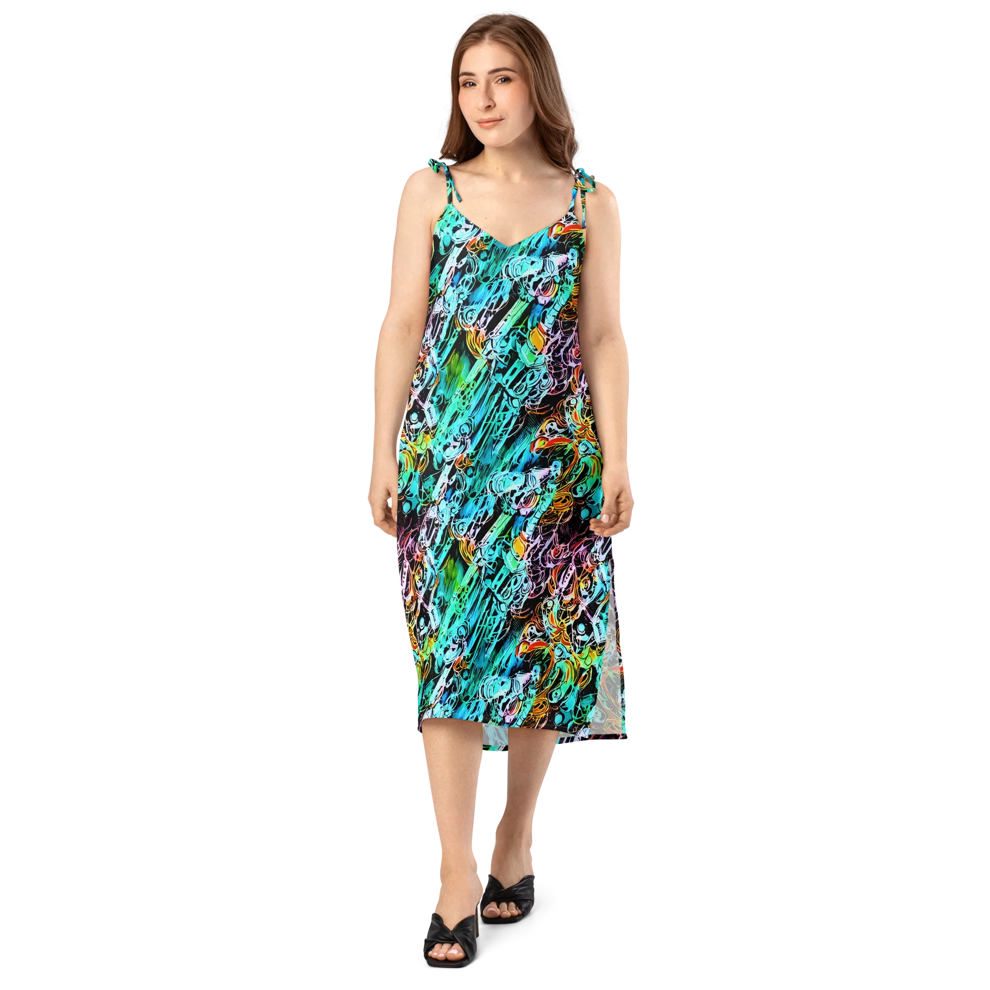 Color After Dark on Slip Dress — Front
