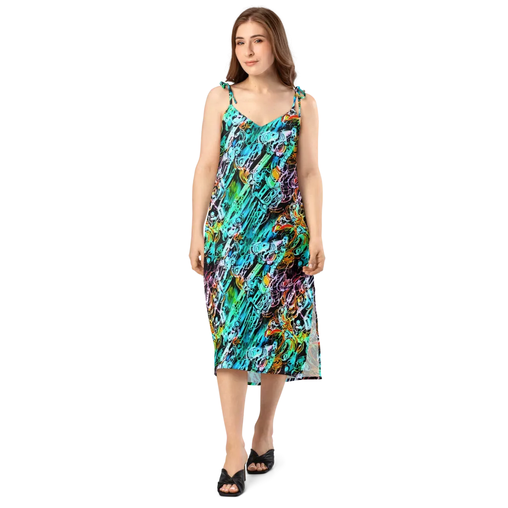 Color After Dark on Slip Dress — Front