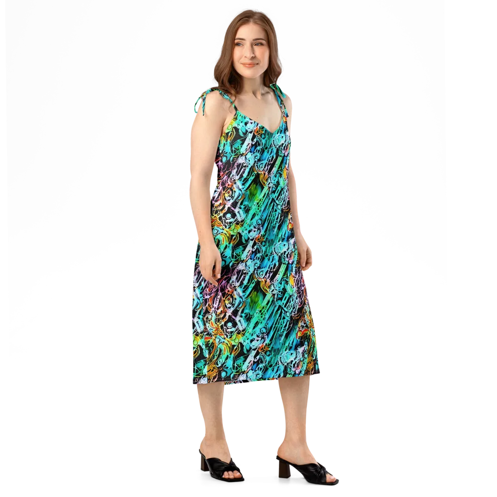 Color After Dark on Slip Dress — Right Front