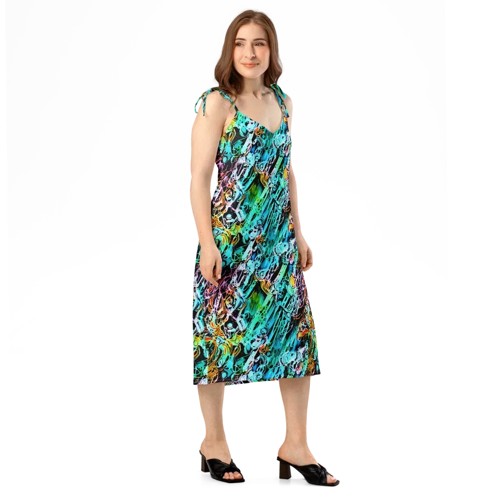 Color After Dark on Slip Dress — Right Front