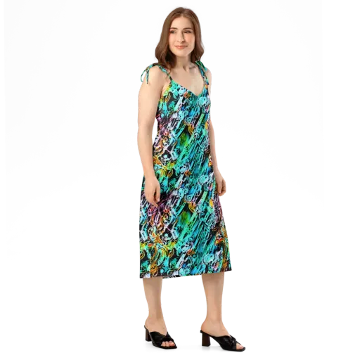 Color After Dark on a Slip Dress