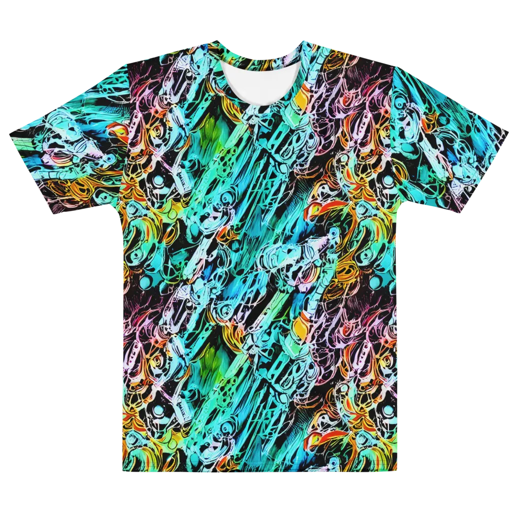 Color After Dark on Men's Cotton Crew Neck T-Shirt — Front