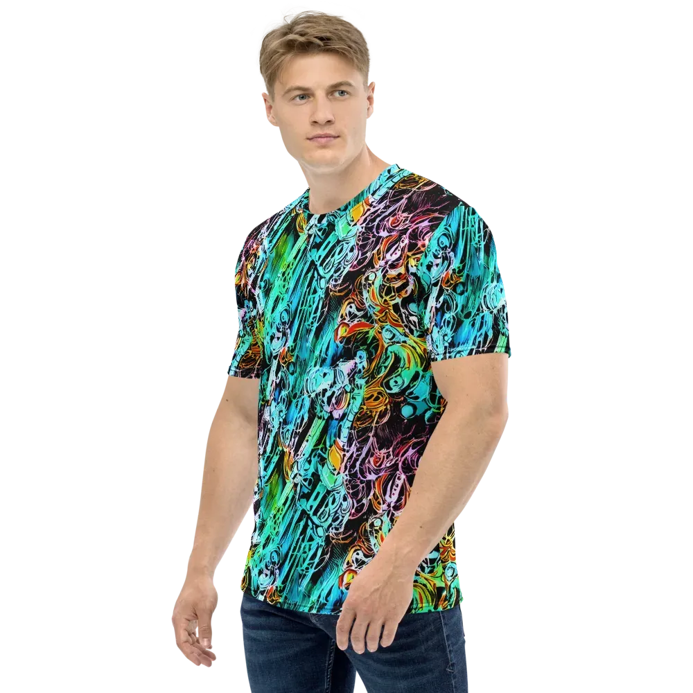 Color After Dark on Men's Crew Neck T-Shirt — Left