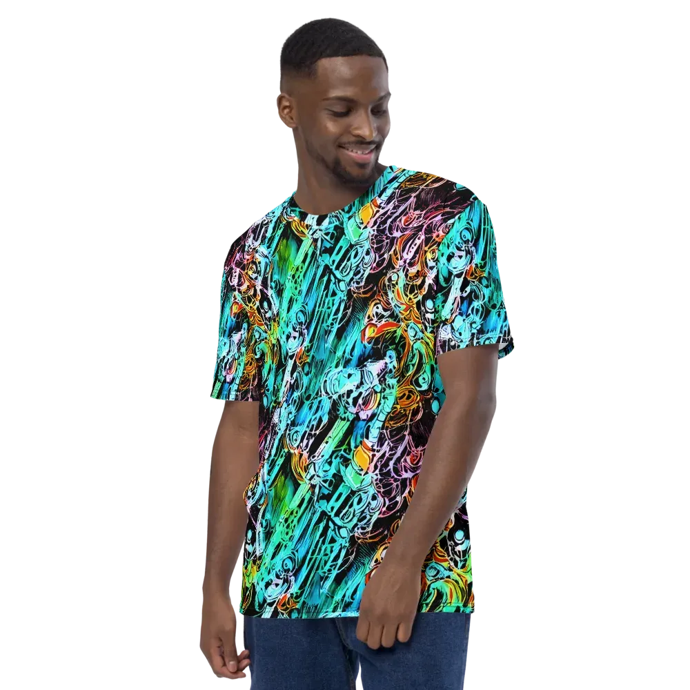 Color After Dark on Men's Crew Neck T-Shirt — Left
