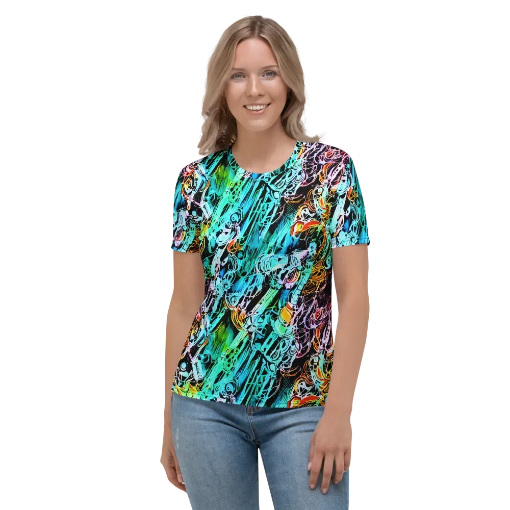 Color After Dark on Women's Crew Neck T-Shirt — Front