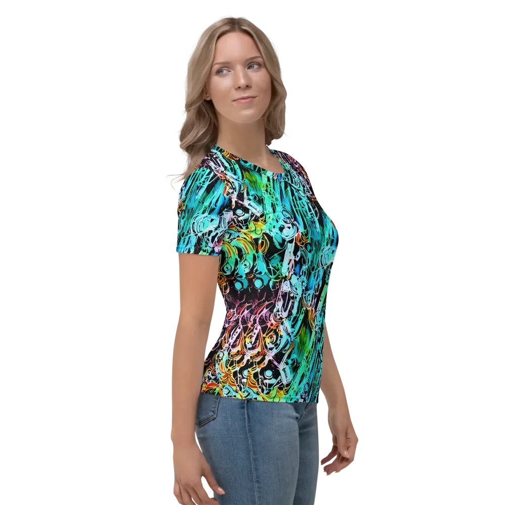 Color After Dark on Women's Crew Neck T-Shirt — Right