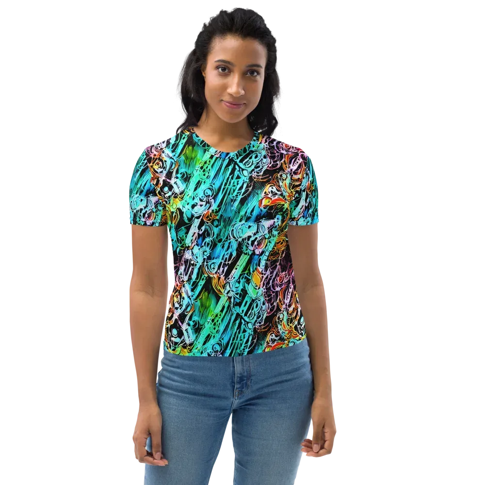 Color After Dark on Women's Crew Neck T-Shirt — Front