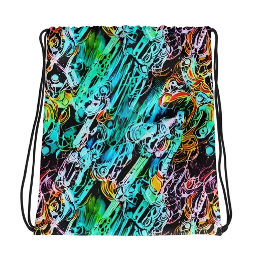 Color After Dark on a Drawstring Bag