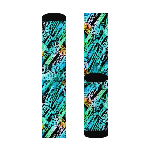 Color After Dark on a Socks