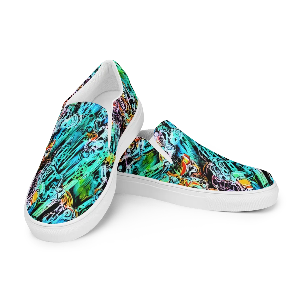 Color After Dark on Women's Slip-On Canvas Shoes — Left Front