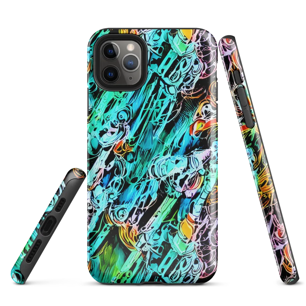 Color After Dark on Tough Case for iPhone® — Front
