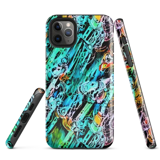 Color After Dark on a Tough Case for iPhone®