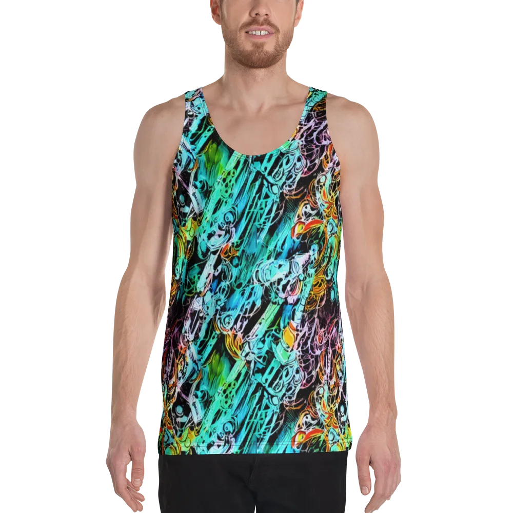 Color After Dark on Men's Tank Top — Front