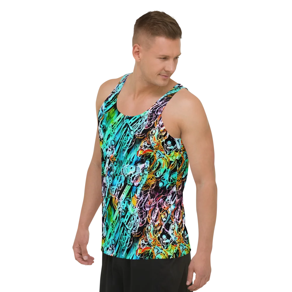 Color After Dark on Men's Tank Top — Left Front