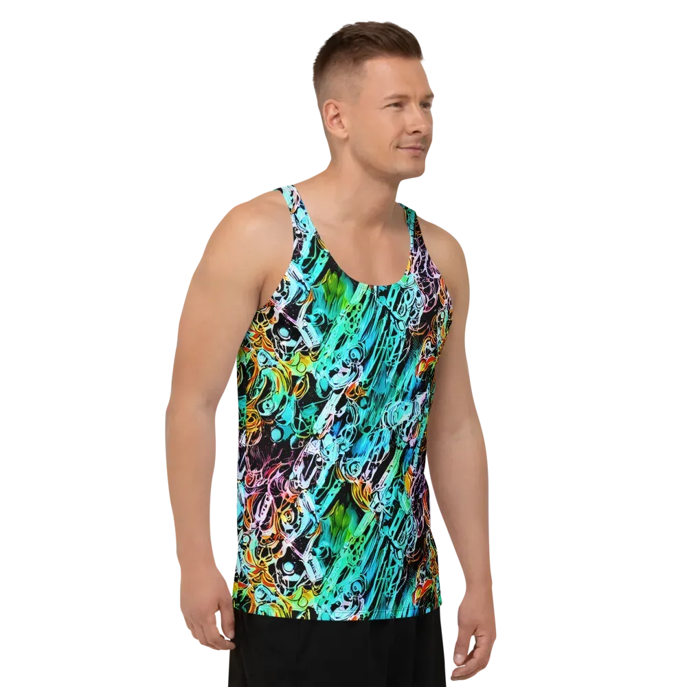 Color After Dark on Men's Tank Top — Right Front