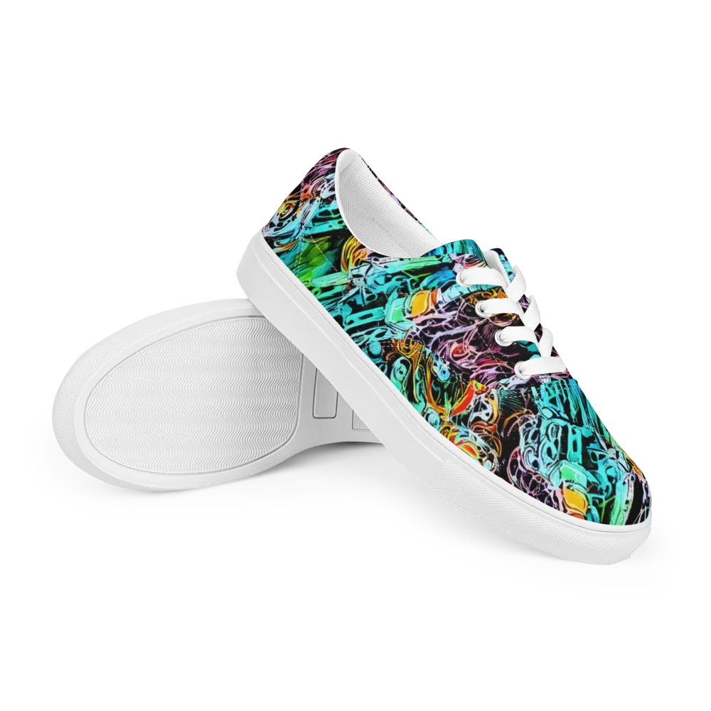 Color After Dark on Men's Lace-Up Canvas Shoes — Right Front