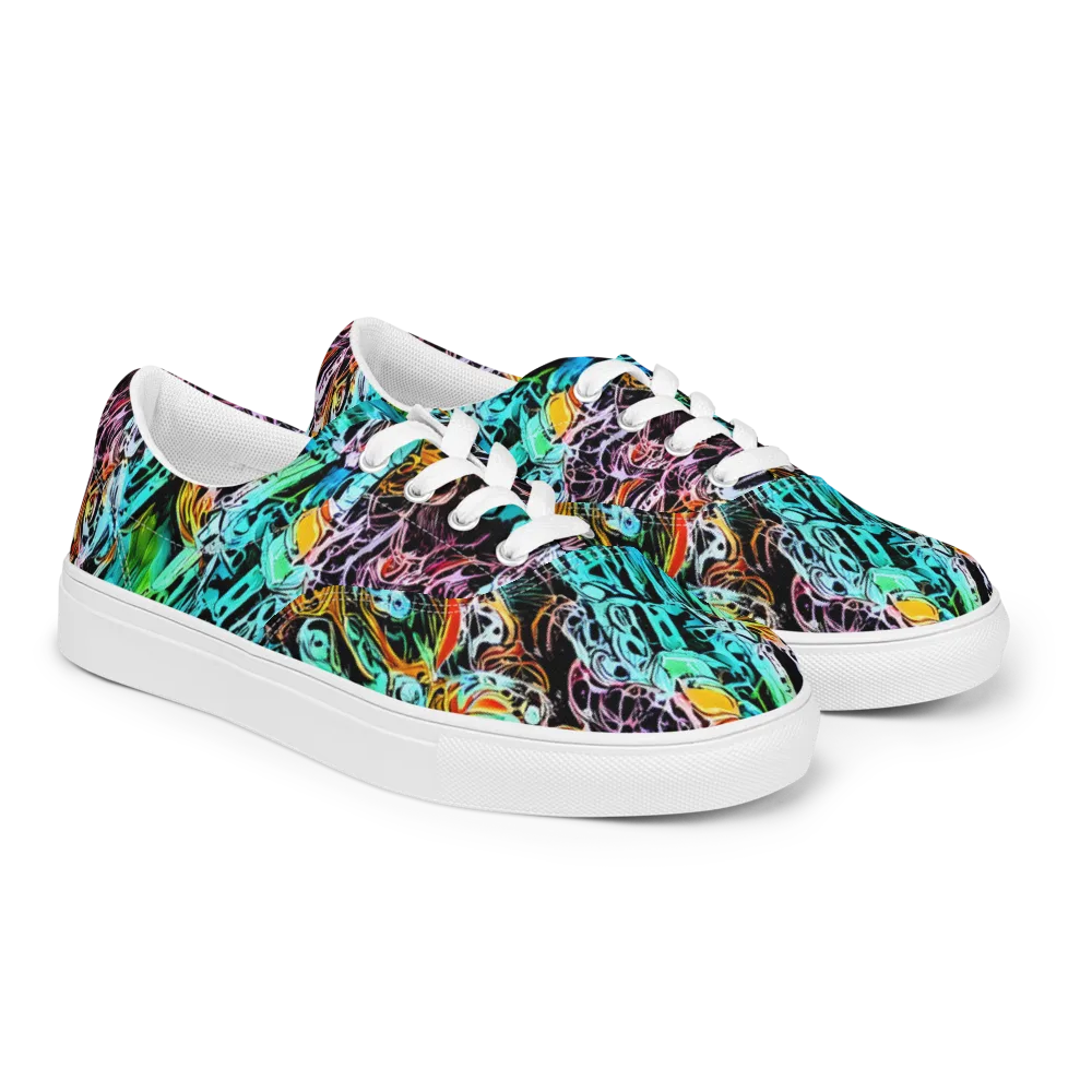 Color After Dark on Men's Lace-Up Canvas Shoes — Right Front