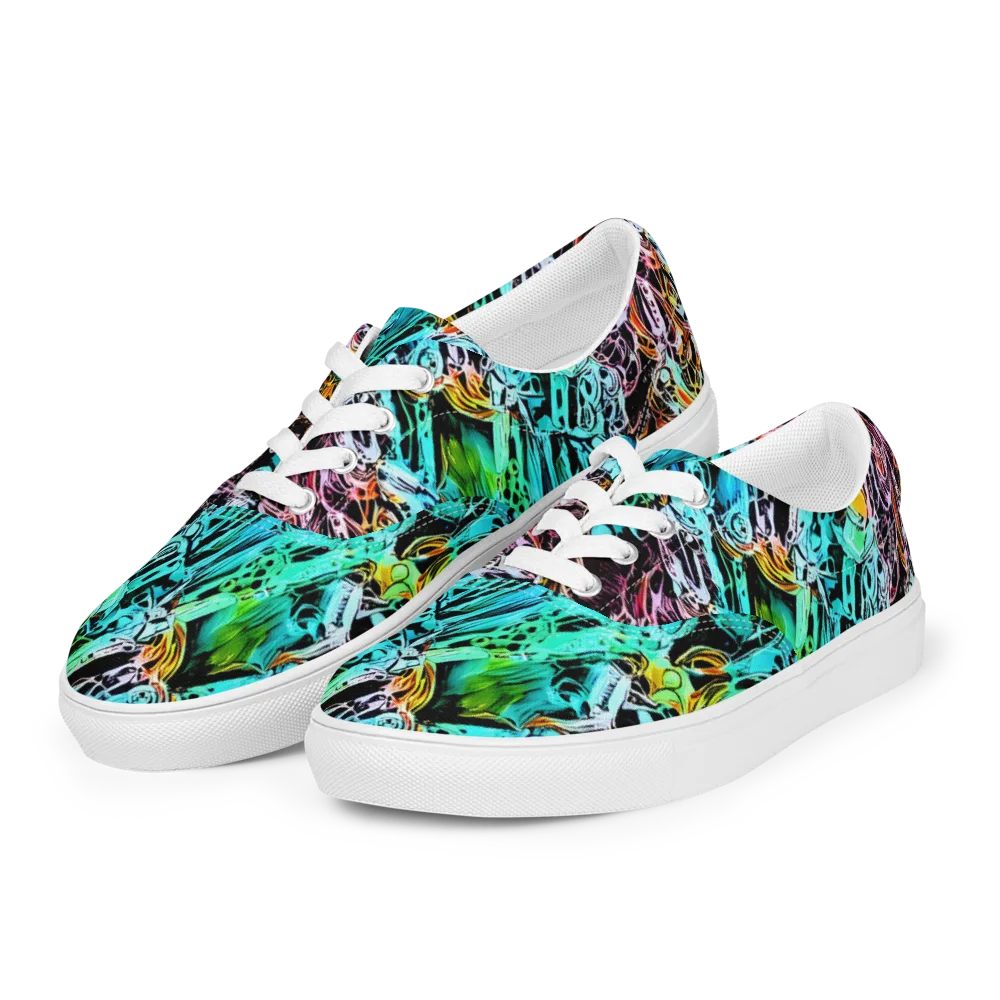 Color After Dark on Men's Lace-Up Canvas Shoes — Left Front