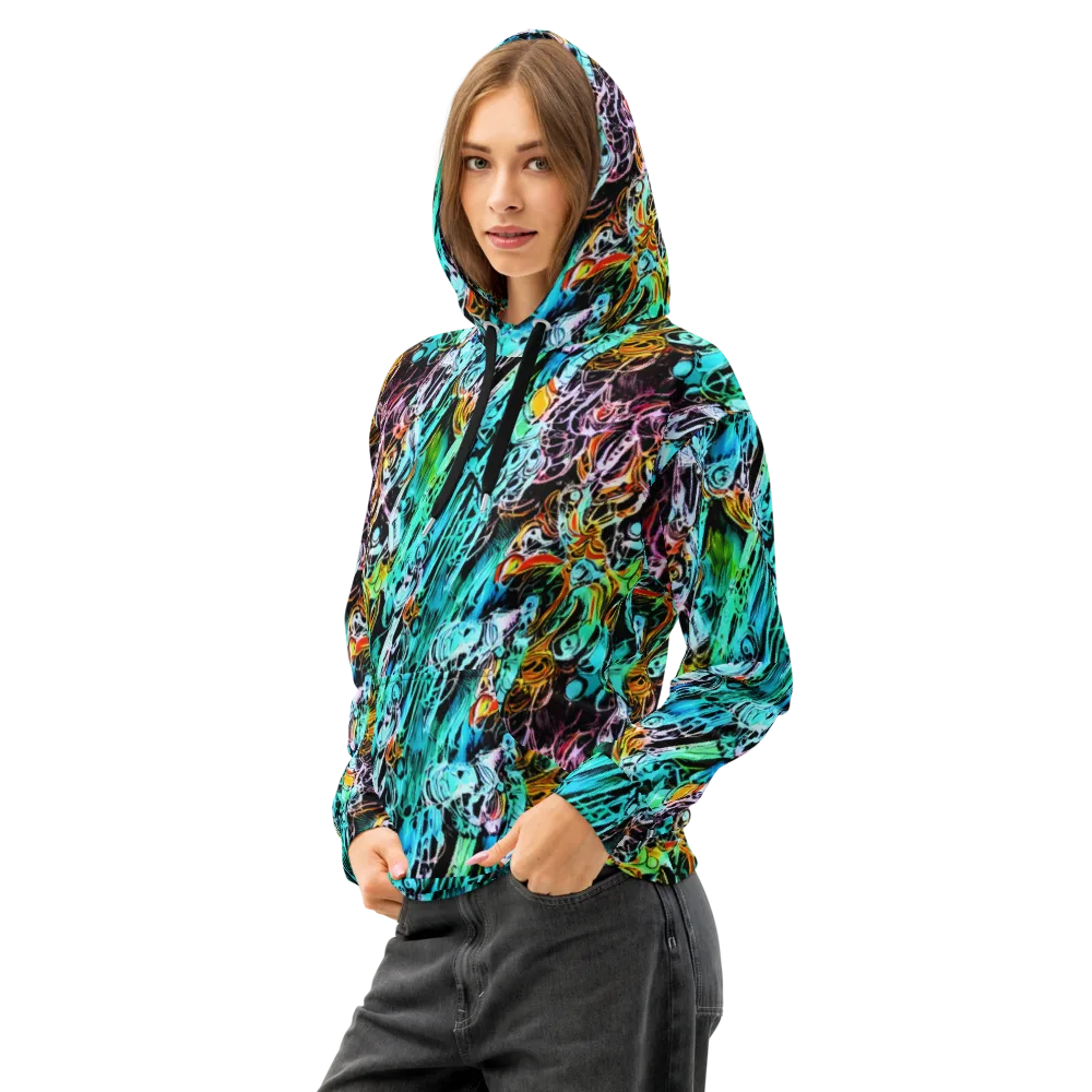 Color After Dark on Cotton Hoodie — Left Front