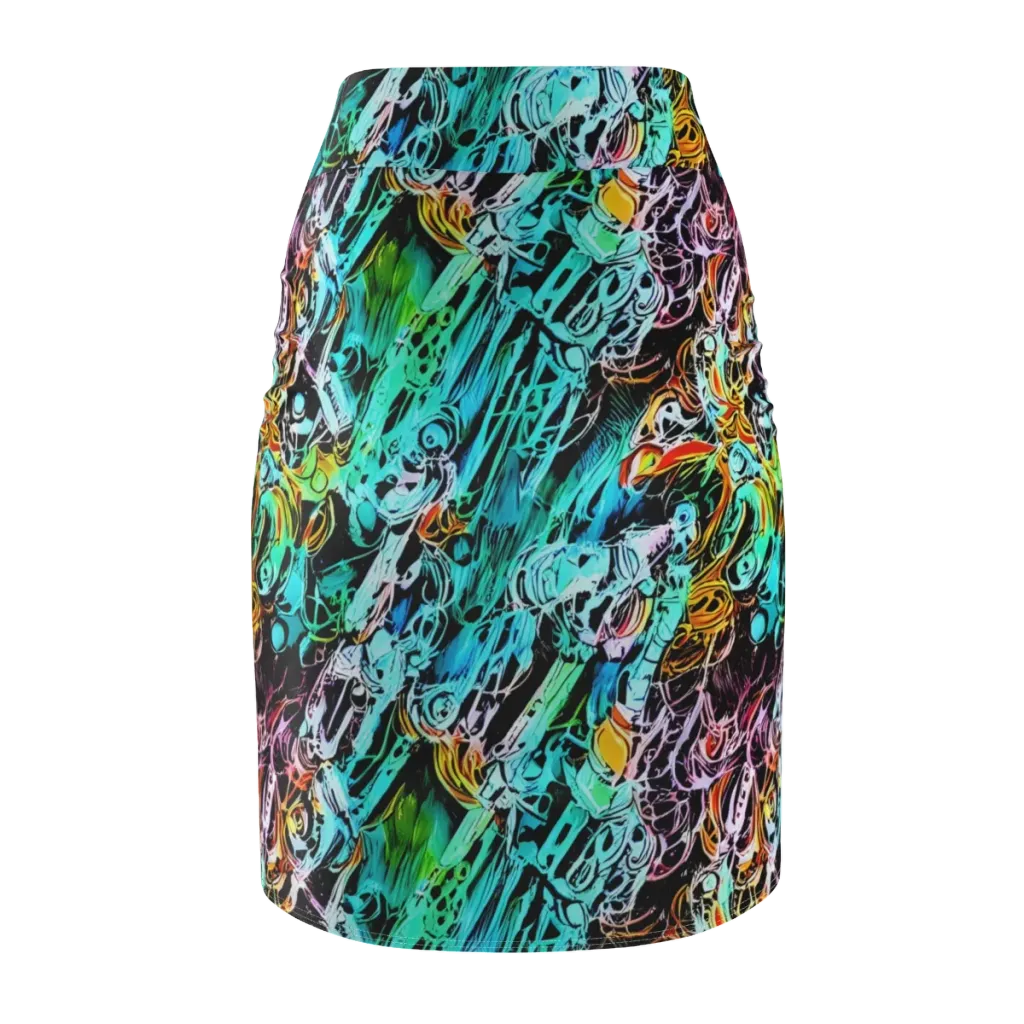 Color After Dark on Pencil Skirt — Back