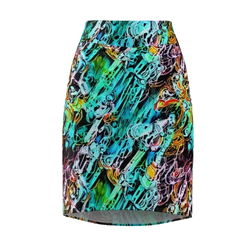 Color After Dark on a Pencil Skirt