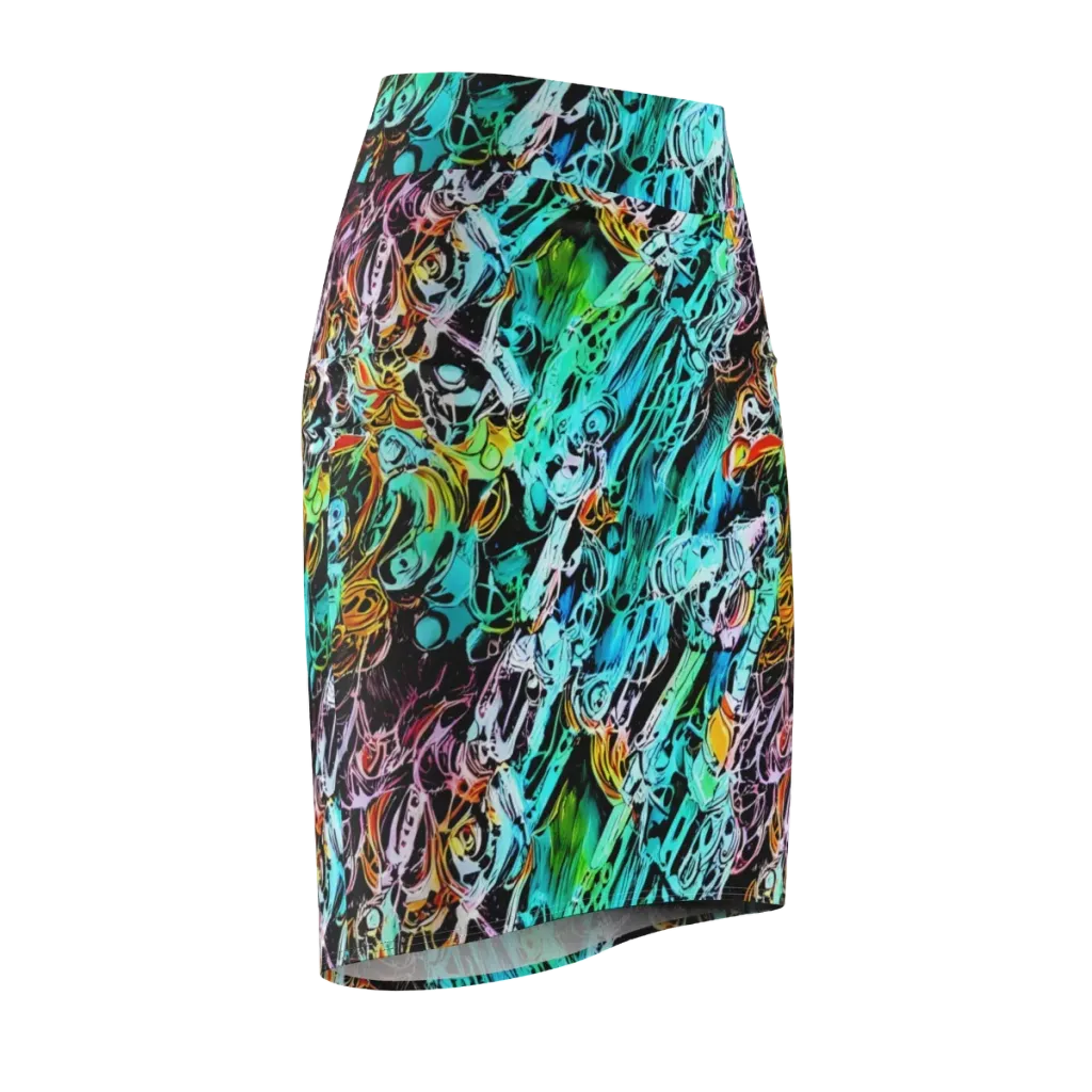 Color After Dark on Pencil Skirt — Front Side