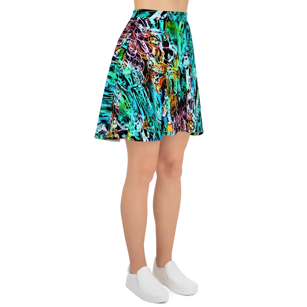 Color After Dark on Skater Skirt — Right