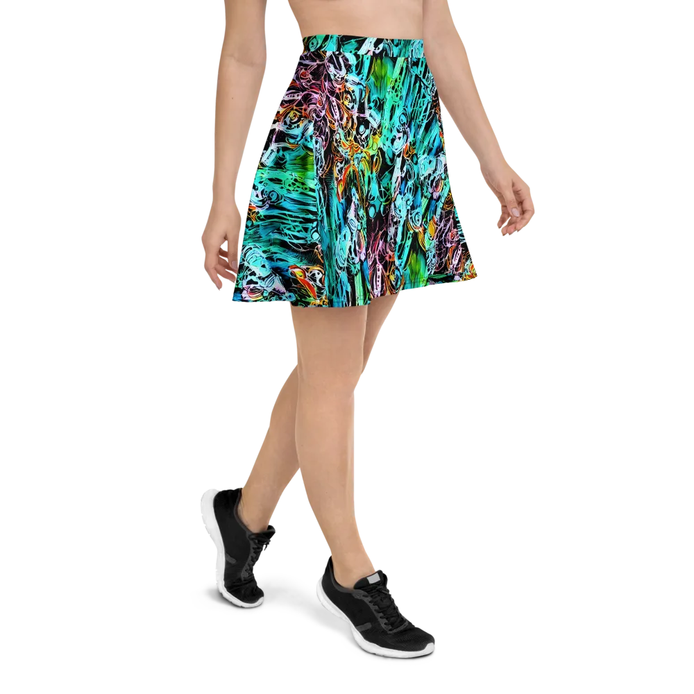 Color After Dark on Skater Skirt — Right