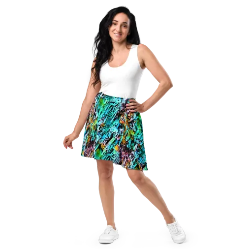 Color After Dark on a Skater Skirt
