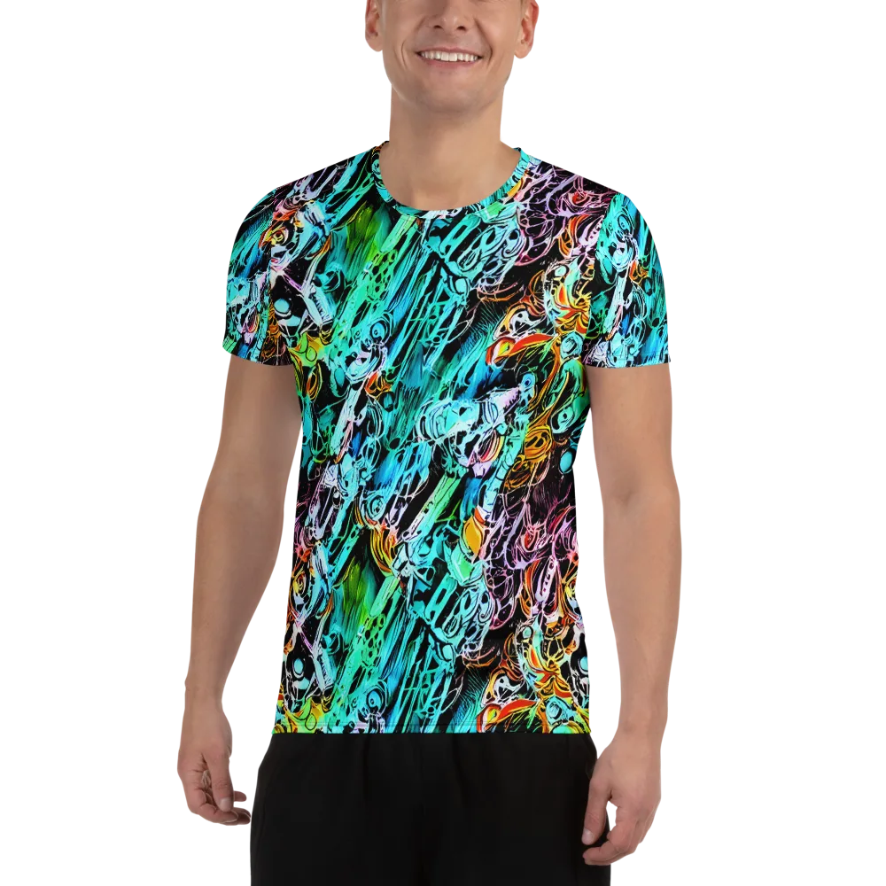 Color After Dark on Men's Athletic T-Shirt — Front