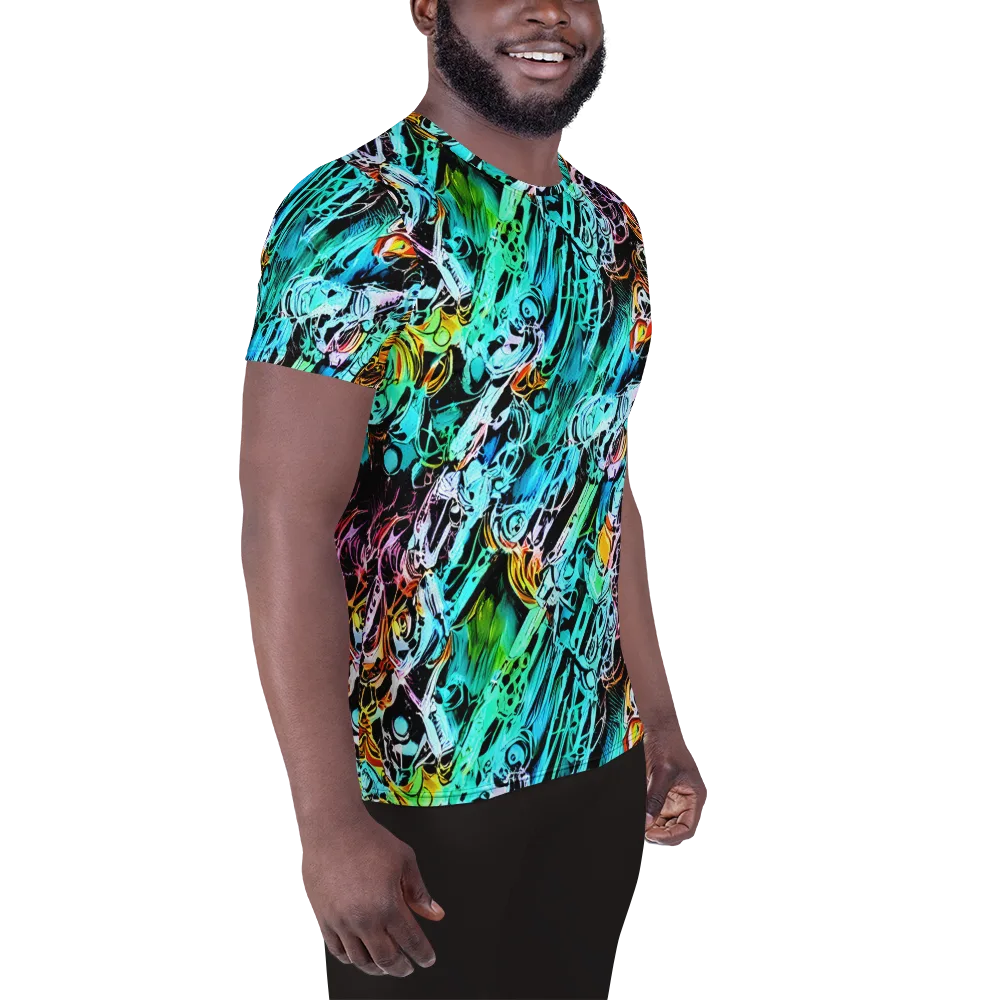 Color After Dark on Men's Athletic T-Shirt — Right