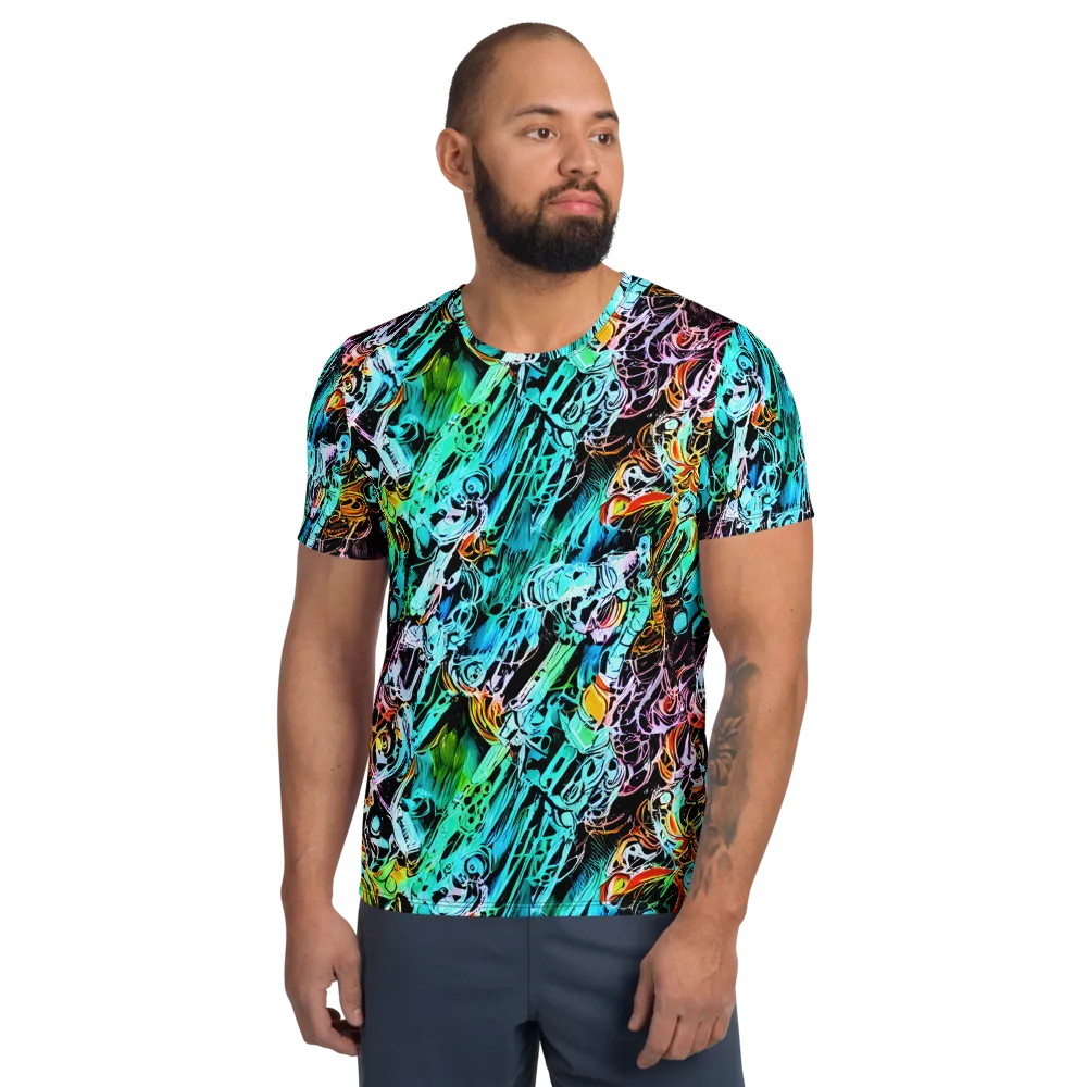 Color After Dark on Men's Athletic T-Shirt — Front
