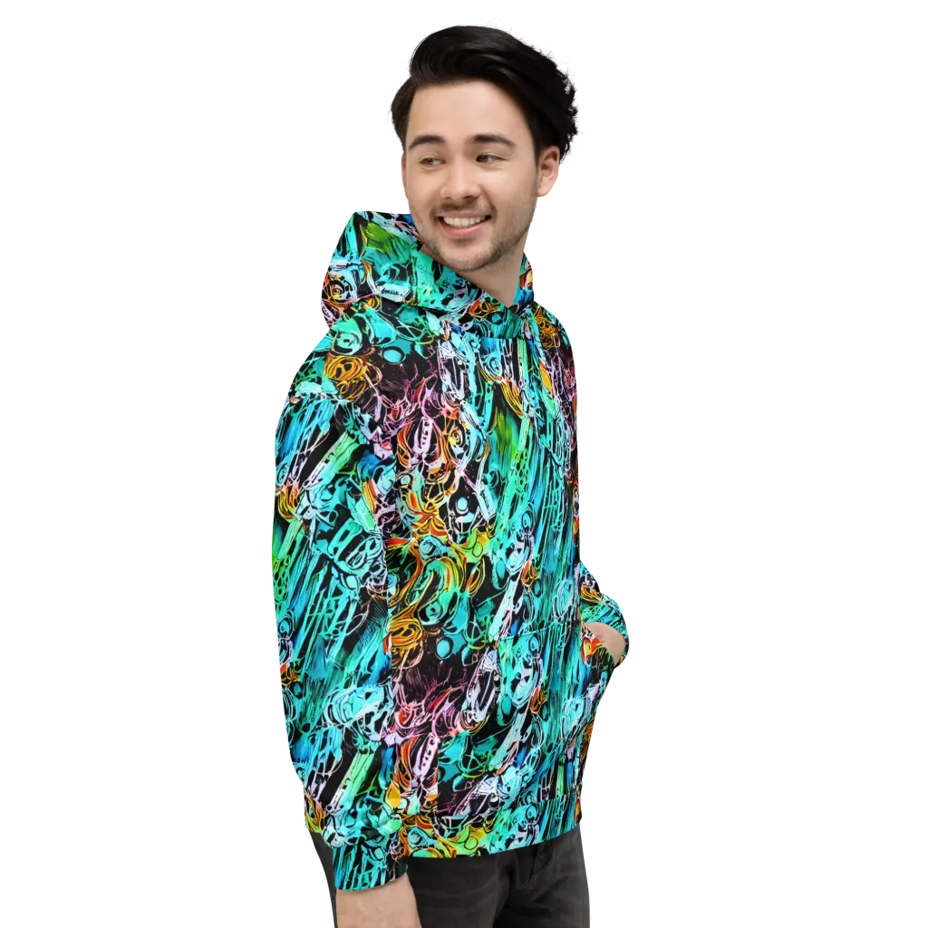 Color After Dark on Hoodie — Right