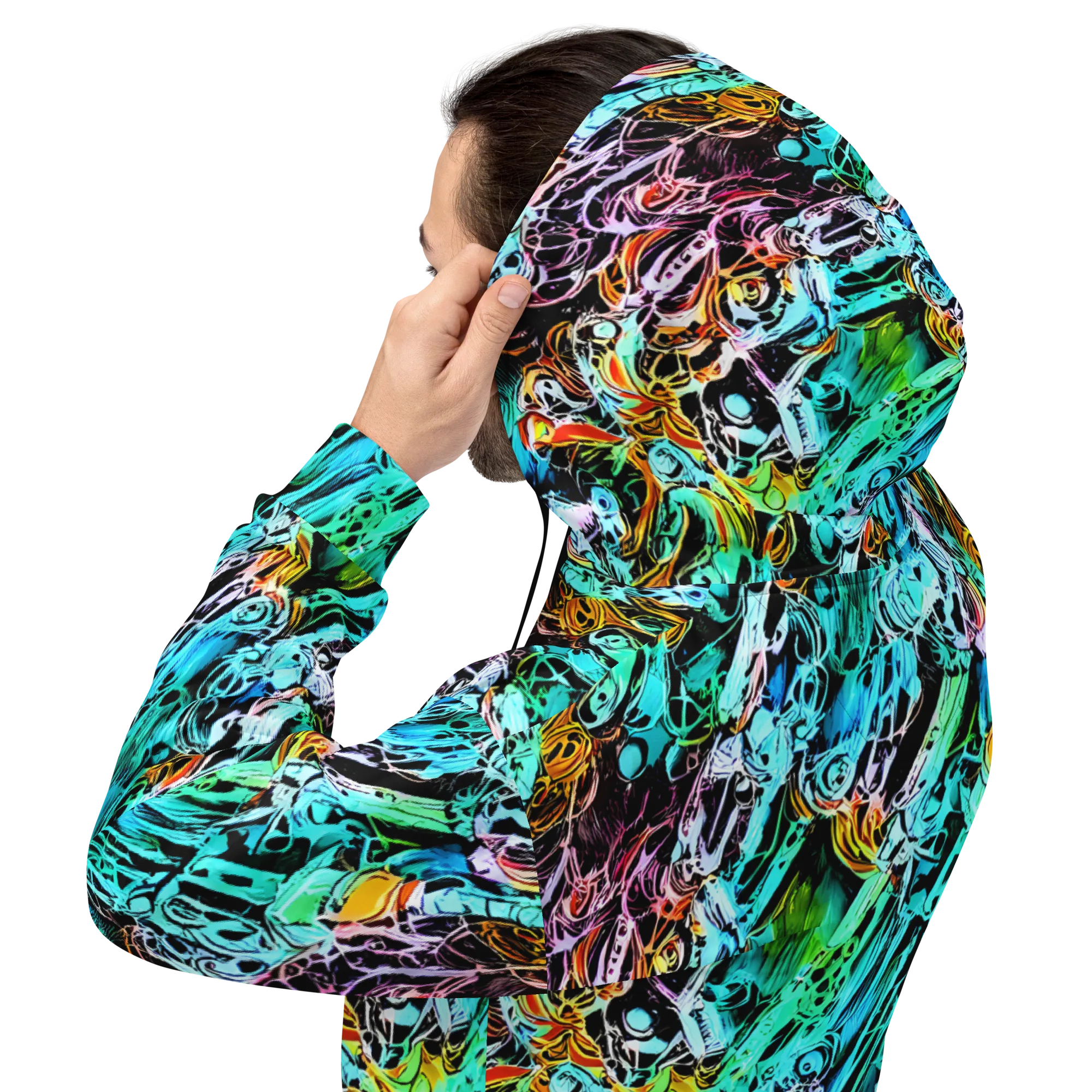 Color After Dark on Hoodie — Back