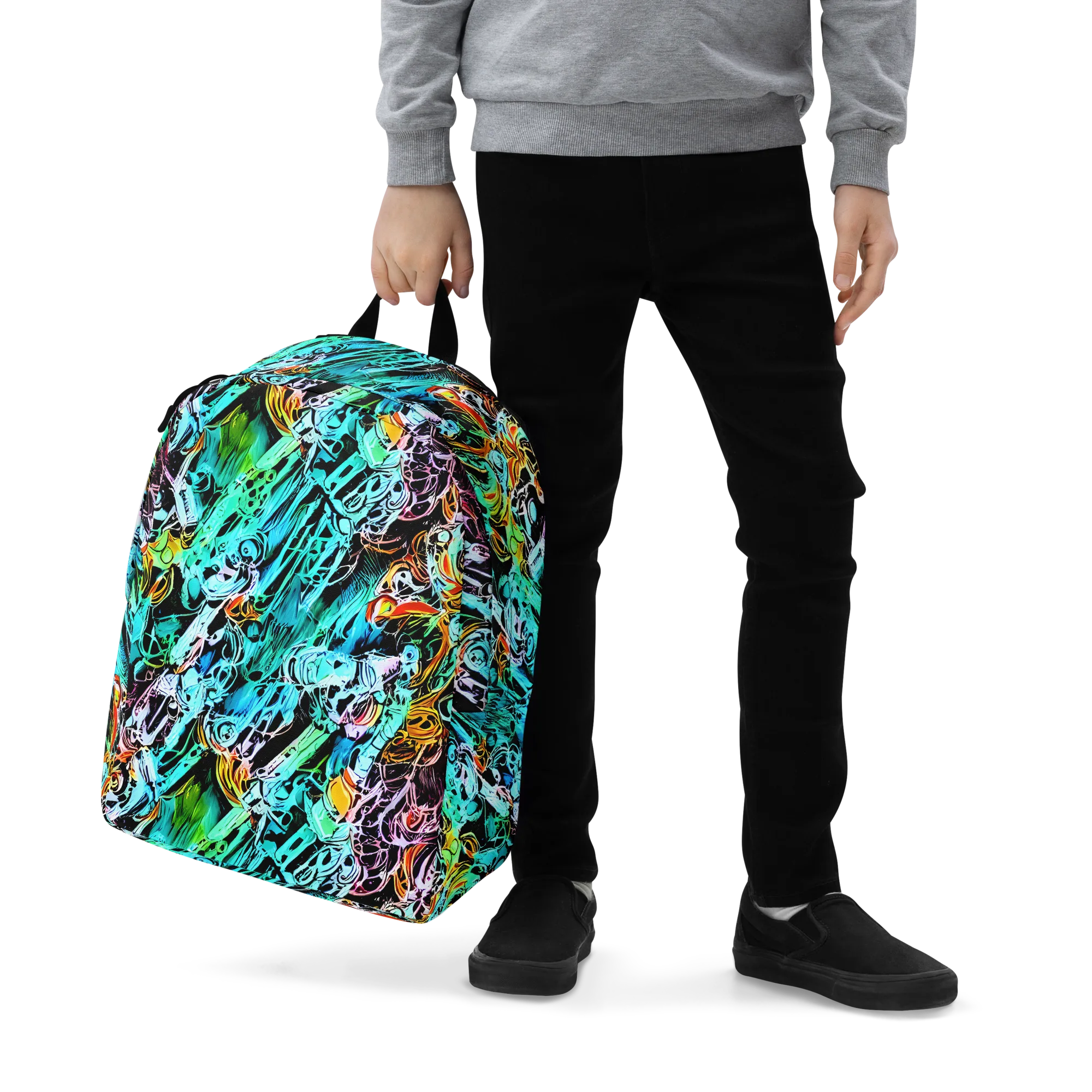 Color After Dark on Minimalist Backpack — Zoomed-in