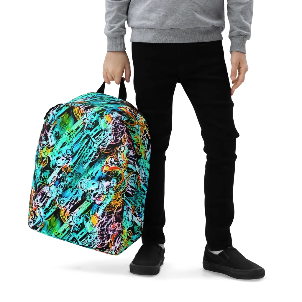 Color After Dark on Minimalist Backpack — Zoomed-in