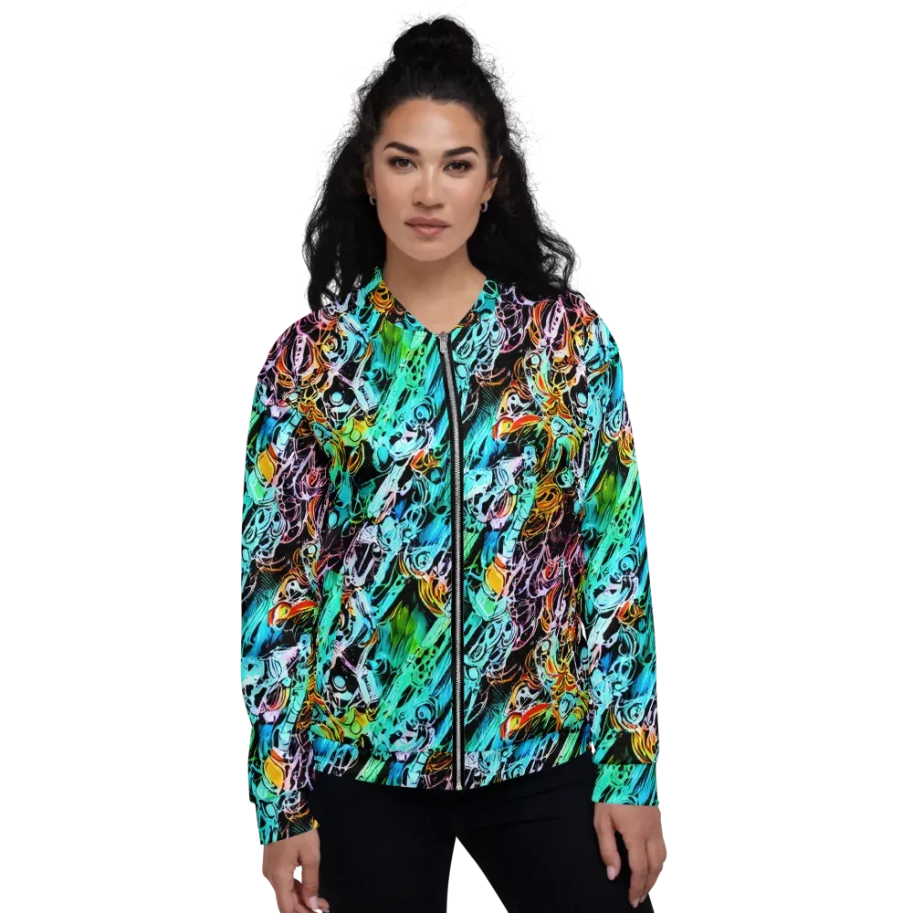 Color After Dark on Bomber Jacket — Front