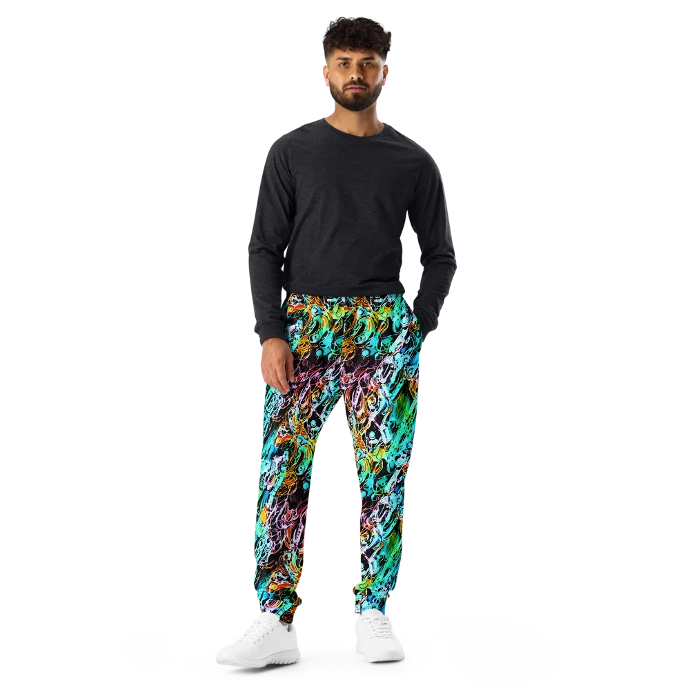 Color After Dark on Men's Joggers — Front