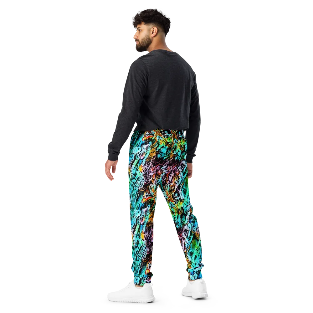 Color After Dark on Men's Joggers — Back