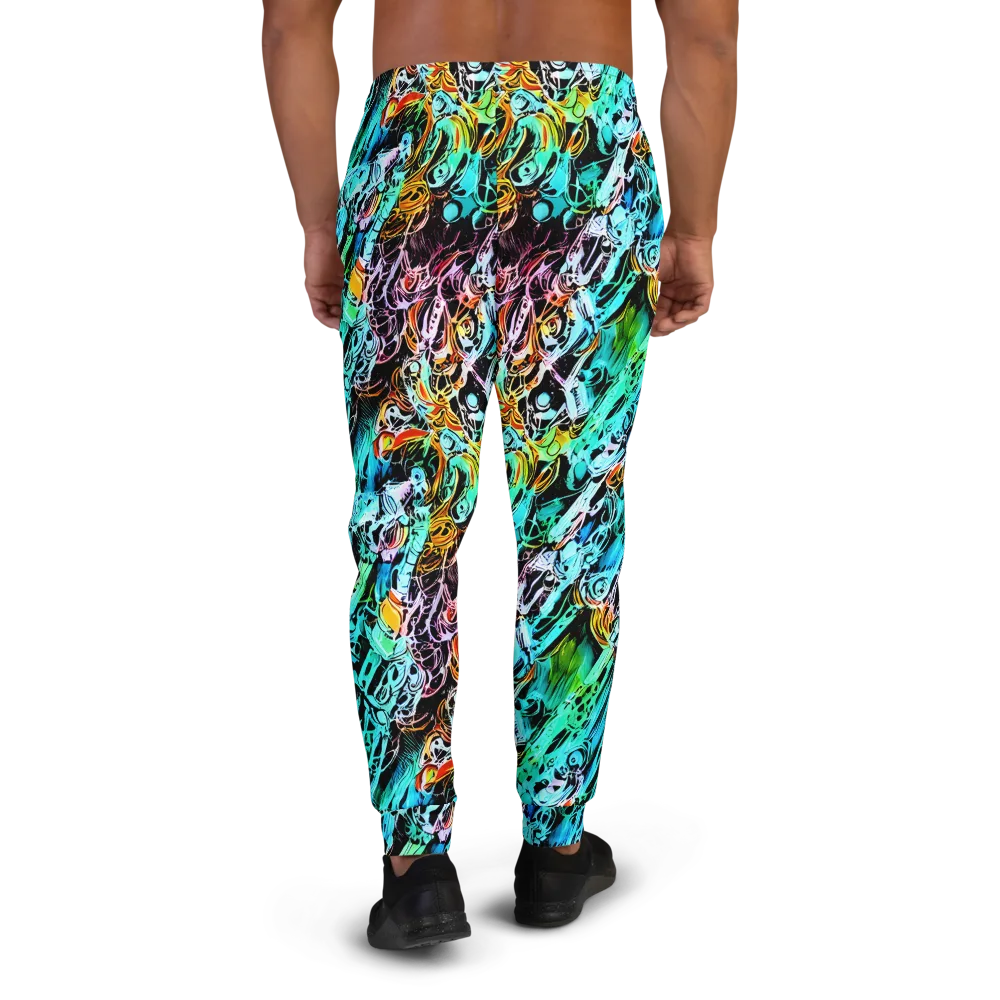 Color After Dark on Men's Joggers — Back