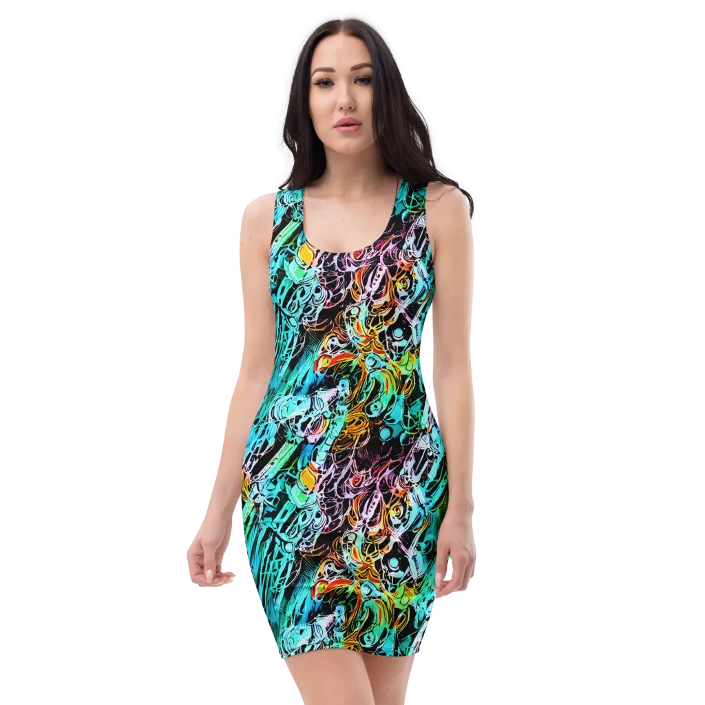 Color After Dark on Bodycon Dress — Front