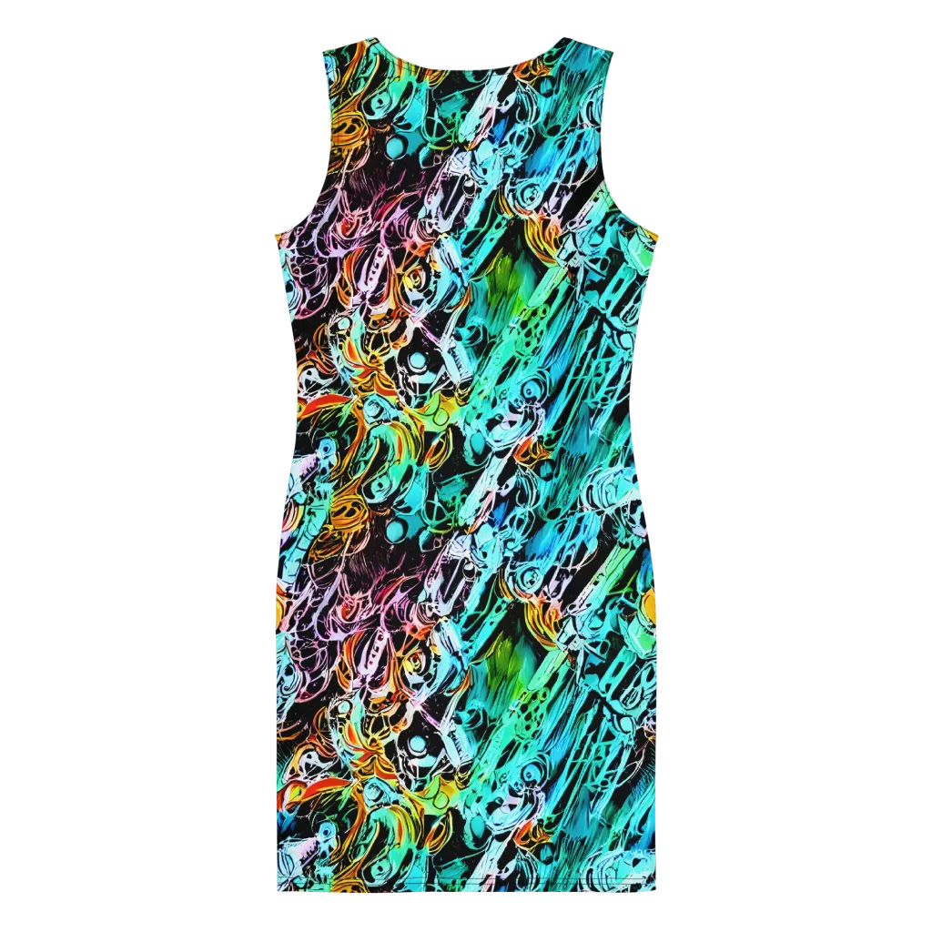 Color After Dark on Bodycon Dress — Back