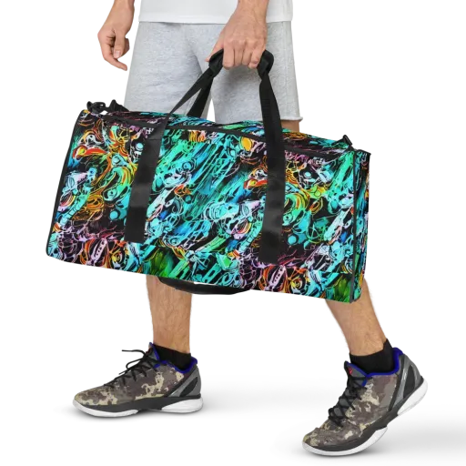 Color After Dark on a Duffle Bag