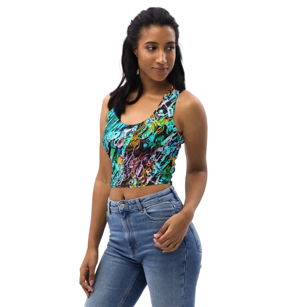 Color After Dark on Crop Top — Left Front